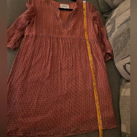 ba&sh “WILL” Framboise Metallic Paisley Mini Dress Size US 4 (FR 1) - Picture 12 of 12